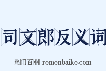 司文郎反义词是什么意思的图片